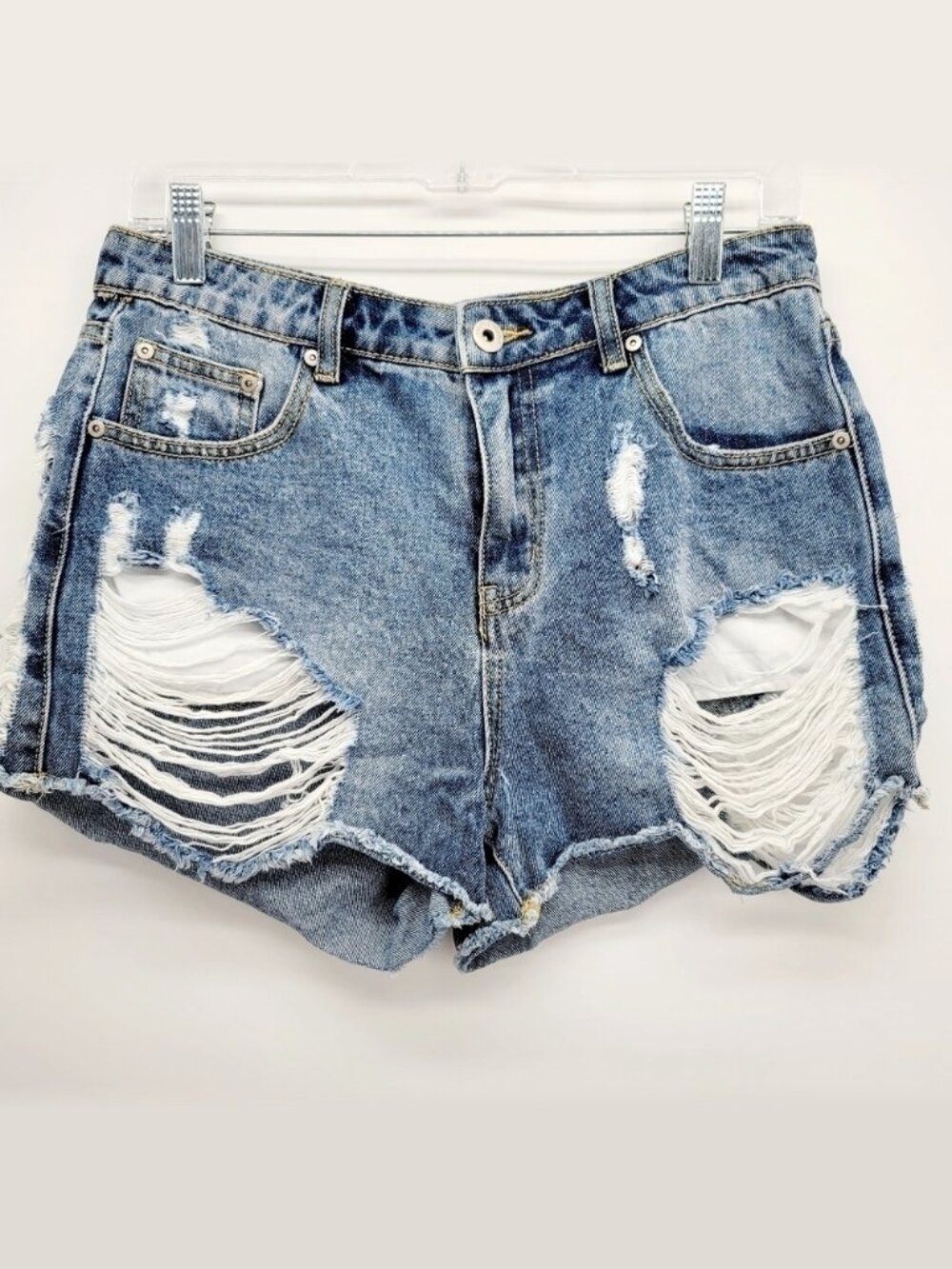 Dance & Marvel High Waisted Distressed Shorts